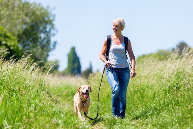 Passeggiare con cane