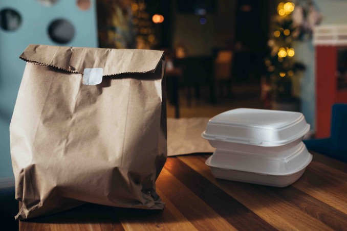 Cibo d'asporto a Natale e Capodanno