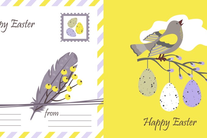 biglietti pasquali da stampare, biglietti pasquali fai da te