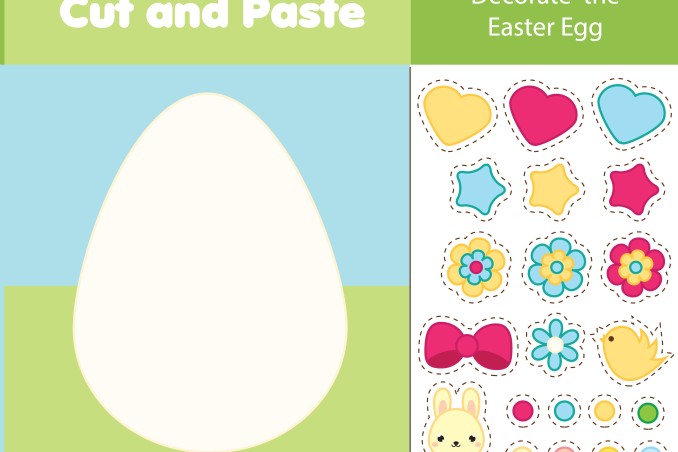 lavoretti di pasqua da ritagliare e incollare, lavoretti pasqua