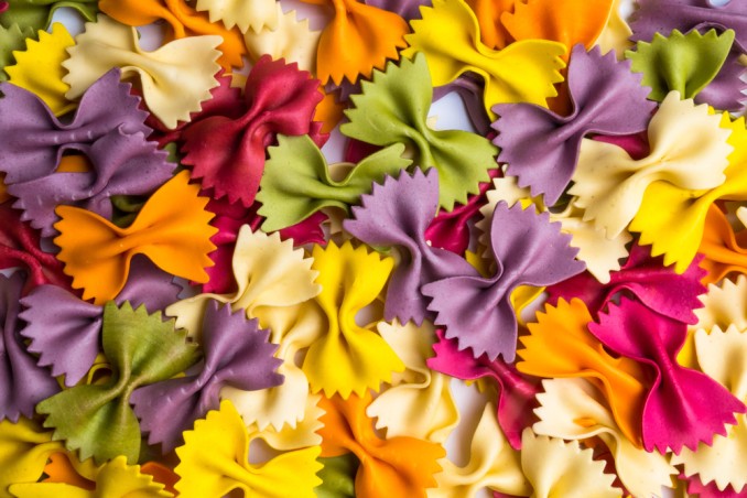 colorare chicchi pasta