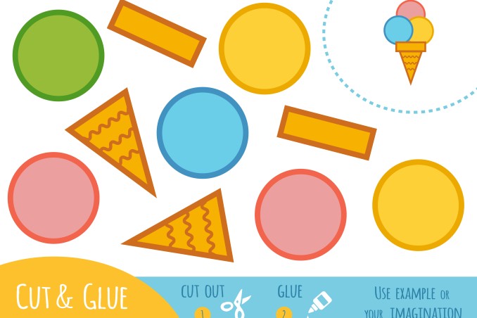 gelati di carta da stampare e ritagliare, gelati di carta da stampare, gelati di carta da ritagliare