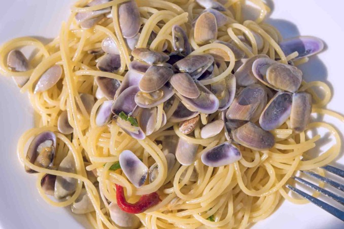 spaghetti con telline