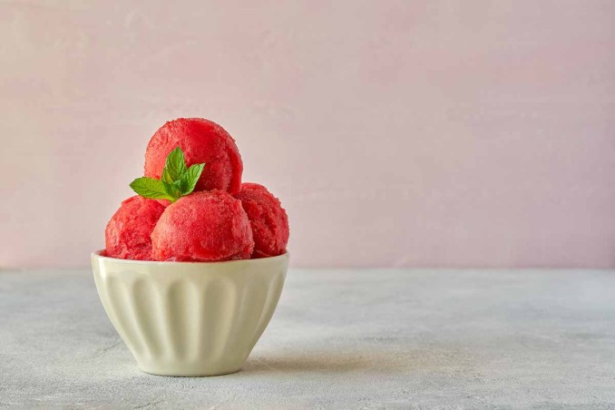 granita alla fragola