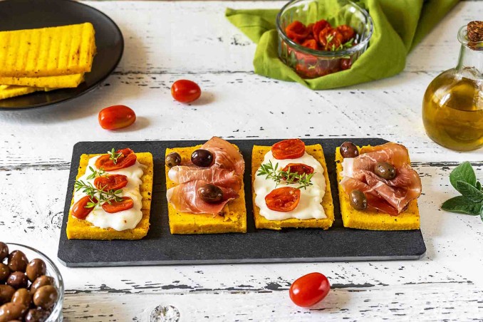 bruschette di polenta