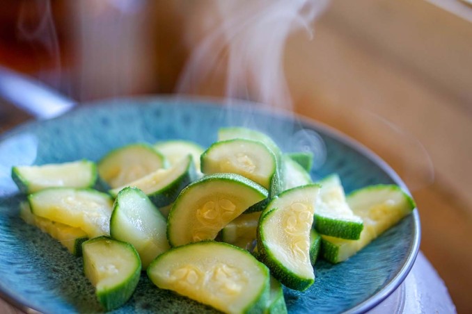 zucchine al vapore