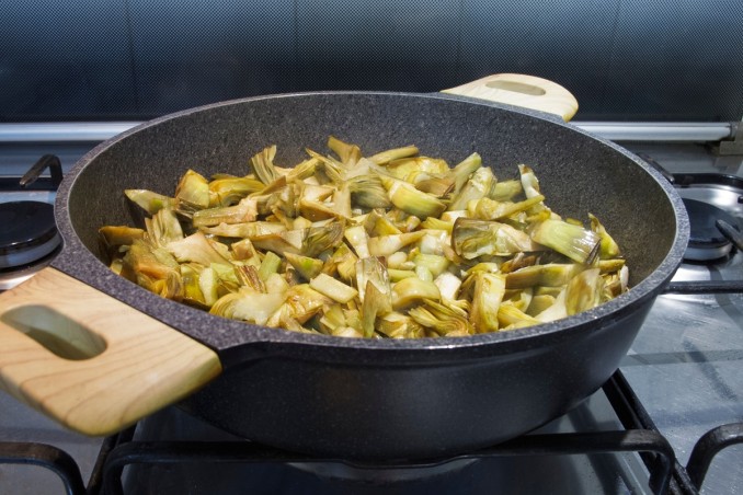 fegato con carciofi