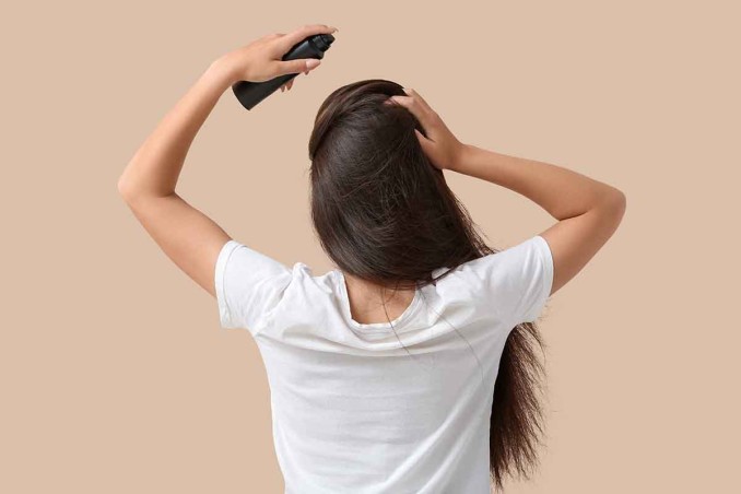 spray lucidante per capelli